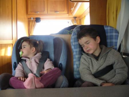 dans le camping car de papi Michel .....