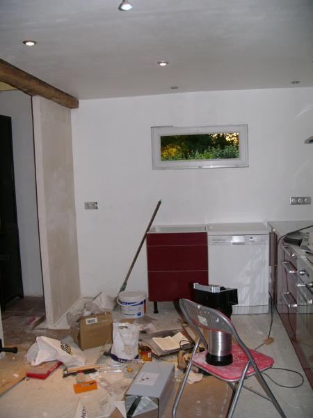 Ajout d'un mur en carreaux de platre