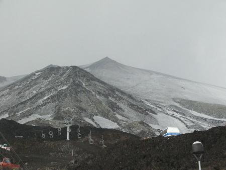 L etna apres la grele !!
